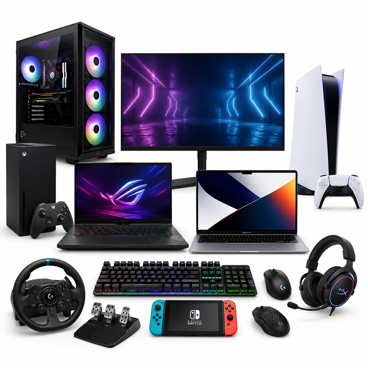 Buy the latest gaming PCs, laptops, MacBooks, monitors, keyboards, mice, PlayStation, Xbox consoles & gaming accessories in Pakistan at the best prices with fast delivery and trusted quality.