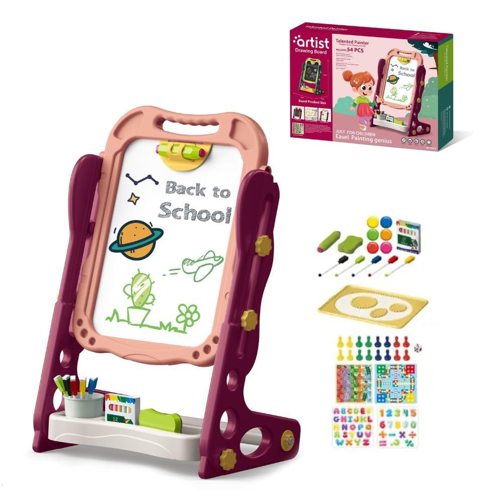 Magnetic Double Sided Drawing Board (52 Pieces)