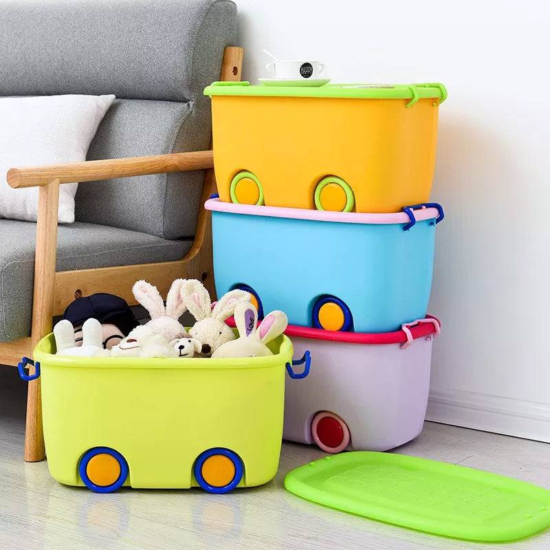Aqua Multi-Purpose Plastic Extra Large Storage Container Box - KidoKraze