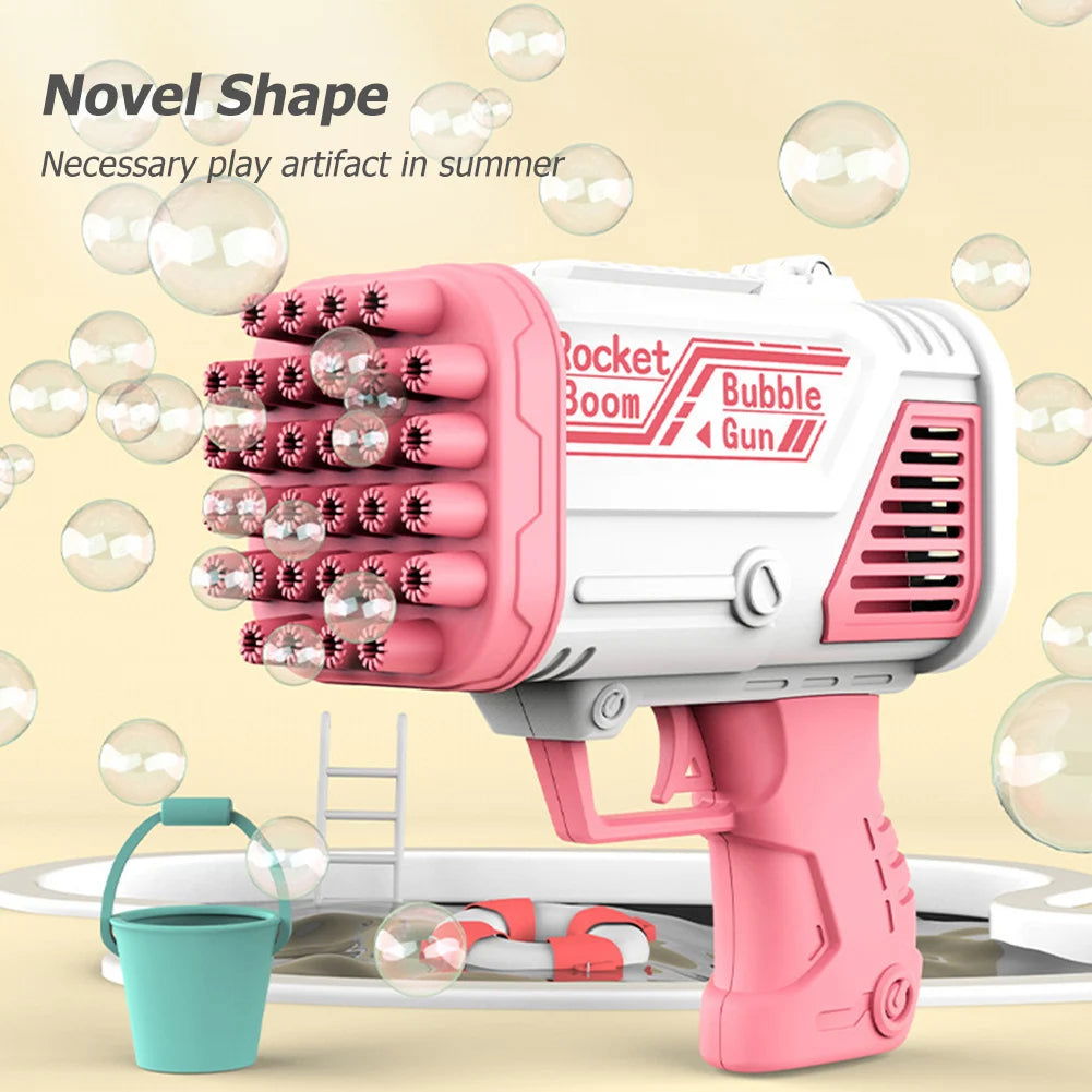 Bubble Machine Gun 32Holes Blaster For Kids - KidoKraze