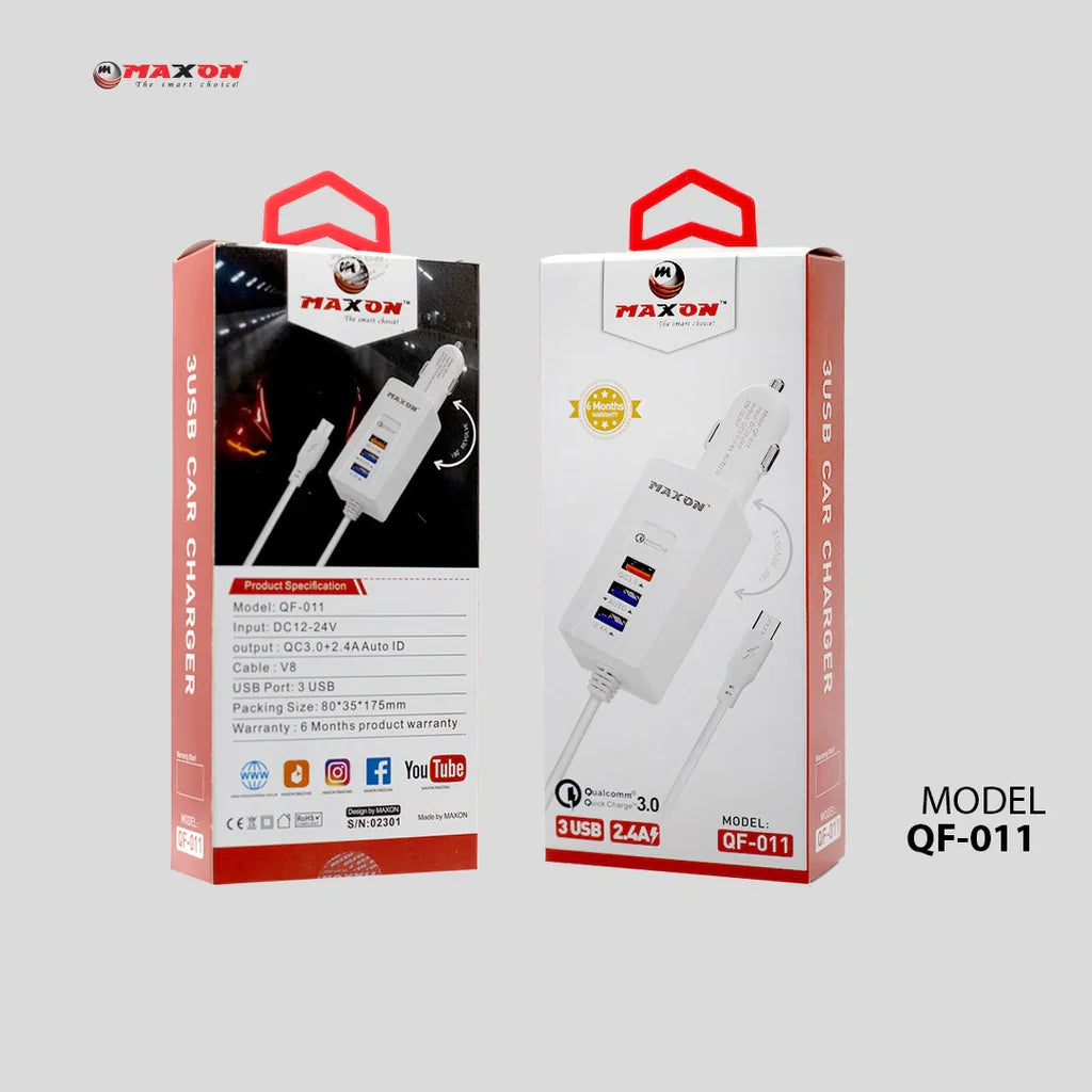 Maxon Qf-011 Qc3.0 Car Charger