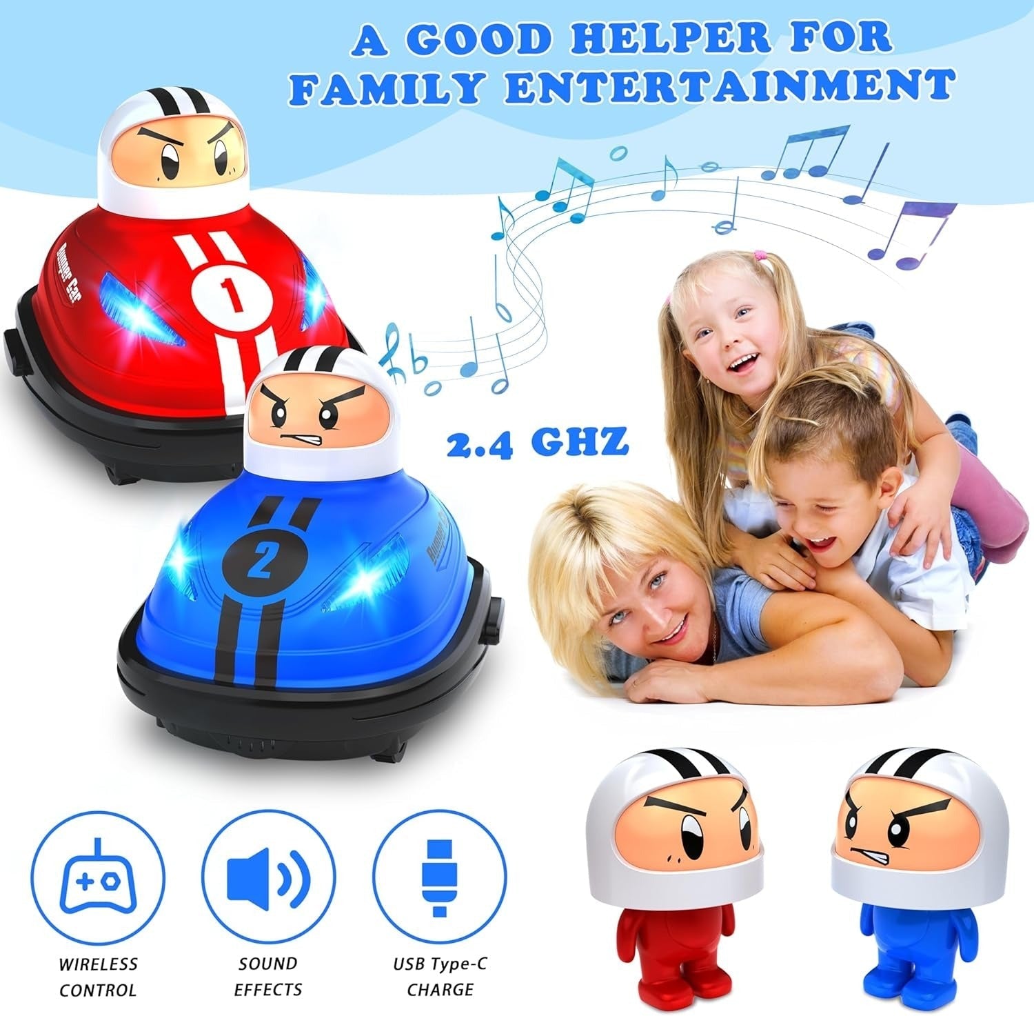 Remote Control Super Battle Bumper Cars