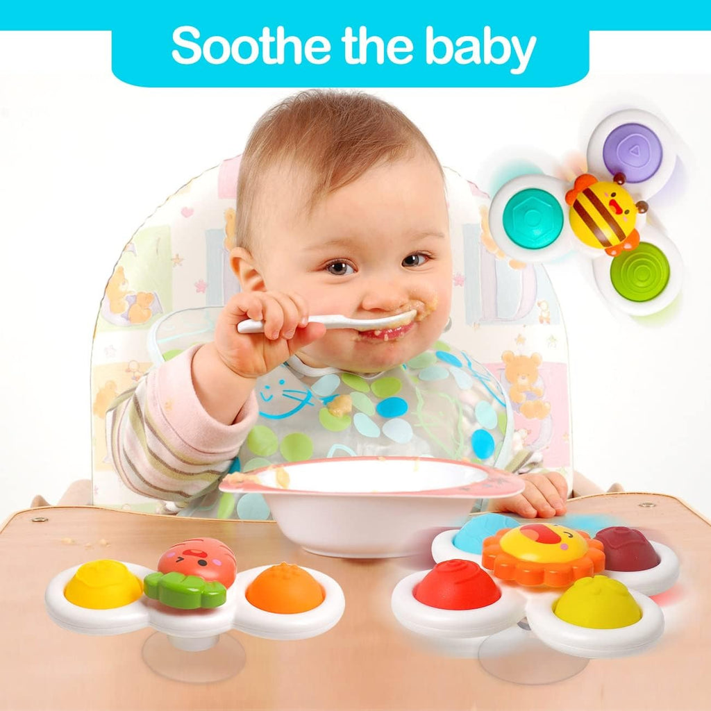 3PCS Suction Cup Spinner Toy For Kids