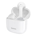 Baseus Bowie True Wireless Earphones E3 White official image on BazaarYaar Pakistan