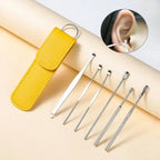 6 Pcs Ear Wax Cleaning Kit Ear Pick Tools, Wax Removal Kit, Ear Cleaning Tool Set, Spring Earwax Cleaner Tool for Children and Adult