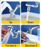 1080Ãƒâ€šÃ‚Â° Rotatable Extension Faucet Sprayer Head Water Tap Nozzle Universal Bathroom Tap Extend Adapter Aerator 2 Spray Modes For Washroom For Kitchen Item