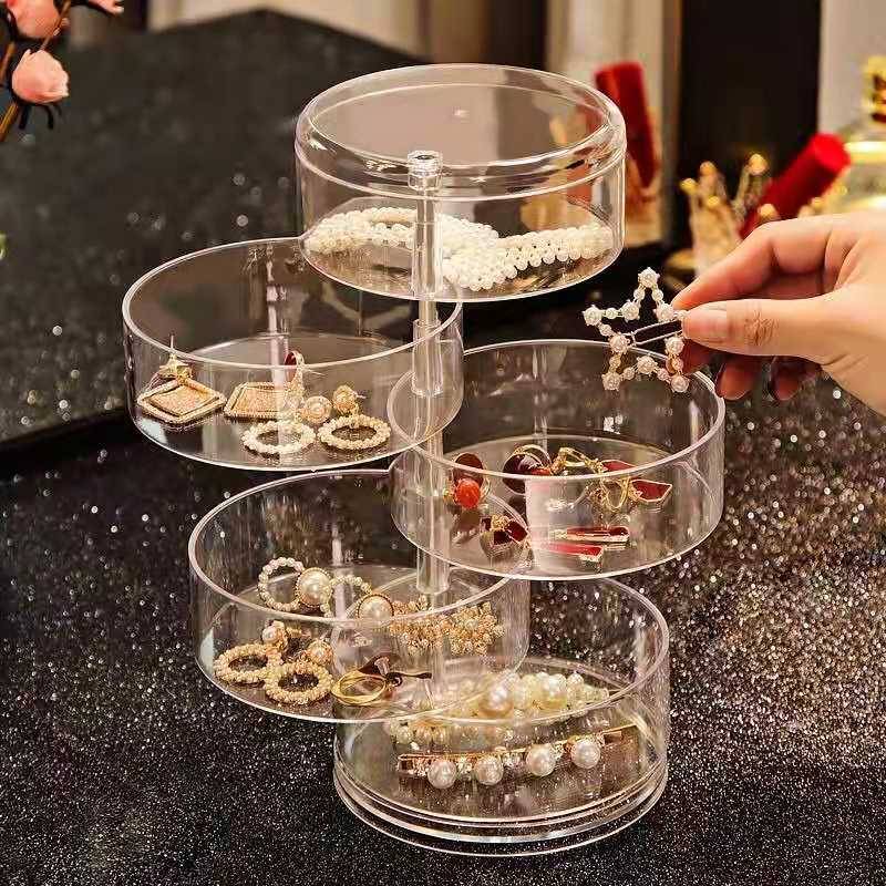 360 Degree Acrylic Rotating Jewellery Box