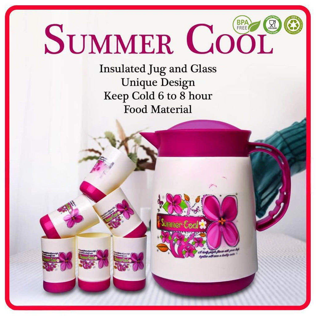 7pcs set - 6pcs Glasses and 1pcs Jug Set with Box Packing