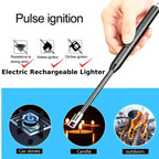 Rechargeable Elecrtric Kitchen Lighter - Stove Long Neck Arc 360Ãƒâ€šÃ‚Â° Flexible Lighter - Upgraded USB Electric Lighter not needed Gas - Orignal Best Quality Flameless Lighter for Stove / Candles / Grill / BBQ / Camping (Multicolour)