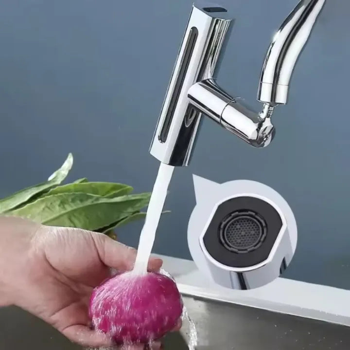 New 4 Modes Waterfall Kitchen Faucet Universal 720Ãƒâ€šÃ‚Â° Swivel Spout Sprayer Bathroom Basin Water Tap Extender Rainfall Sink Mixer