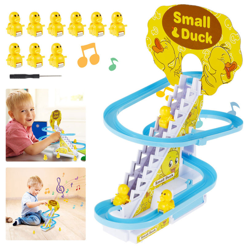 Duck Race Track Set With LED Flashing Lights & Music