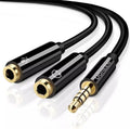Ugreen Headset Splitter Cable 3.5mm AUX Cable official image on BazaarYaar Pakistan