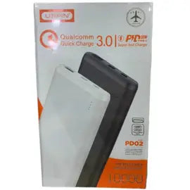 Urpin PD-02 Fast Charging 20W Power Bank 10000mAh