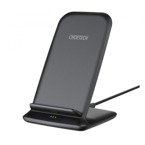 Choetech 15W Fast Wireless Charger Stand + 1.2m Cable – Black – T555-F