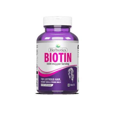 Herbiotics Biotin 5000mcg Tablets 60s