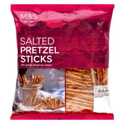 M&S Sour Salted Pretzels Sticks Baked 150g