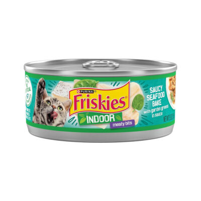 Friskies Indoor Saucy Seafood Tin 156g