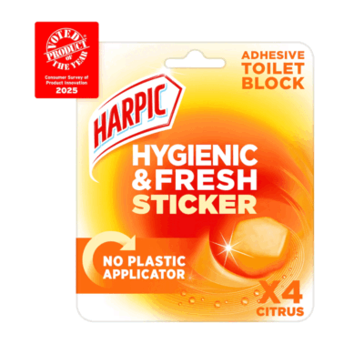 Harpic Hygienic & Fresh Citrus Toilet Block 4x12g