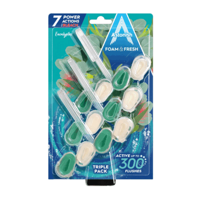 Astonish Foam & Fresh Eucalyptus Toilet Block 3x48g