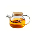 Tea & Pot Glass Kettle Wood Top 800ml Bg45080