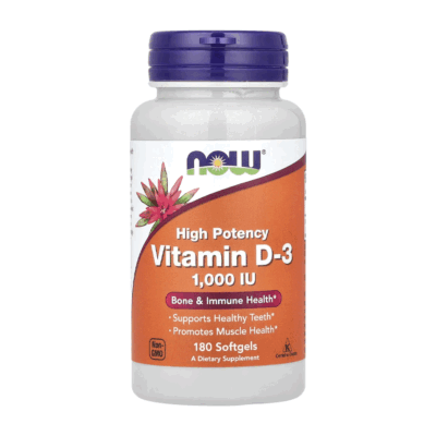 Now Vitamin D-3 1000iu 180 Softgels