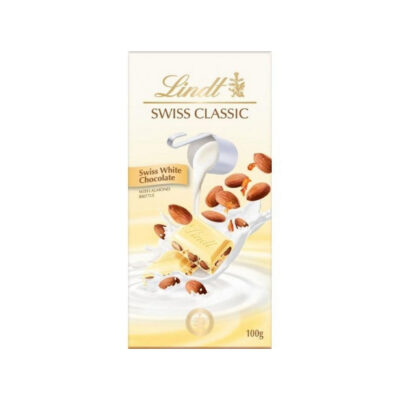 Lindt Swiss Classic White Chocolate Almond Brittle 100g