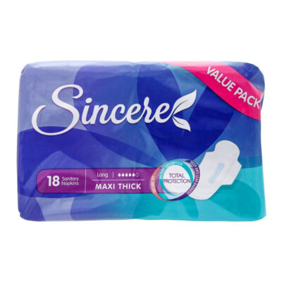 Sincere Maxi Thick Long Sanitary Pad 18`s