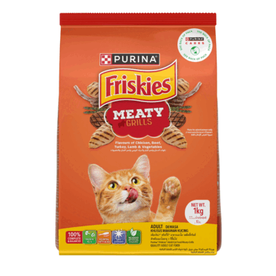 Friskies Meaty Grills Adult Cat Food 1kg