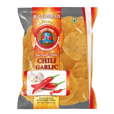 Dadi Jan Rice Papad Chili Garlic 200g