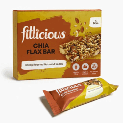 Fitlicious Chia Flax Bar (Pack of 4)