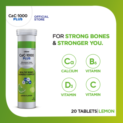 CaC-1000 Plus Lemon Effervescent Tablets - 20s Tablets