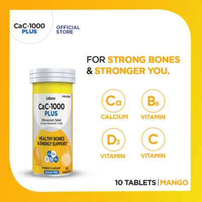 CaC-1000 Plus Mango Sugar Free Effervescent Tablets - 10s Tablets