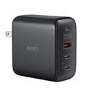 AUKEY Omnia II Mix 65W 3-Port PD Wall Charger with GaN Power Tech - PA-B6T - Black